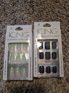 Brand new in box! Bundle of 2 Icing faux press-on nail kits.